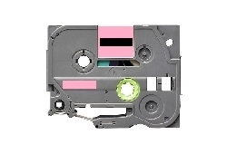 Label color Black-Pastel Pink 12mmX5m for Brother P-Touch