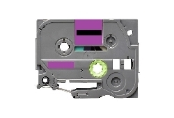 Label color Black-Pastel Purple 12mmX5m for Brother P-Touch