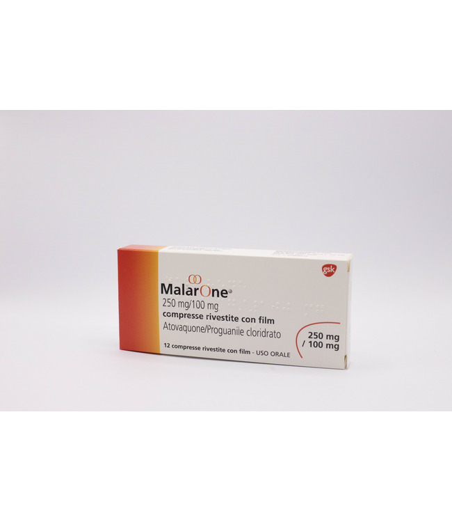 MALARONE*12CPR RIV 250MG+100MG