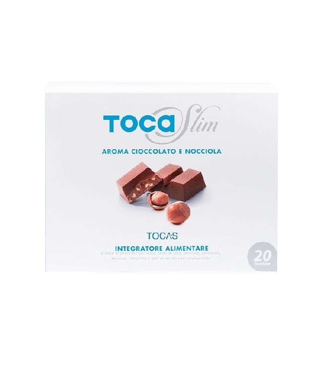 Tocaslim Cioccolato e Nocciola 20bust. Proteine isolate del siero del latte
