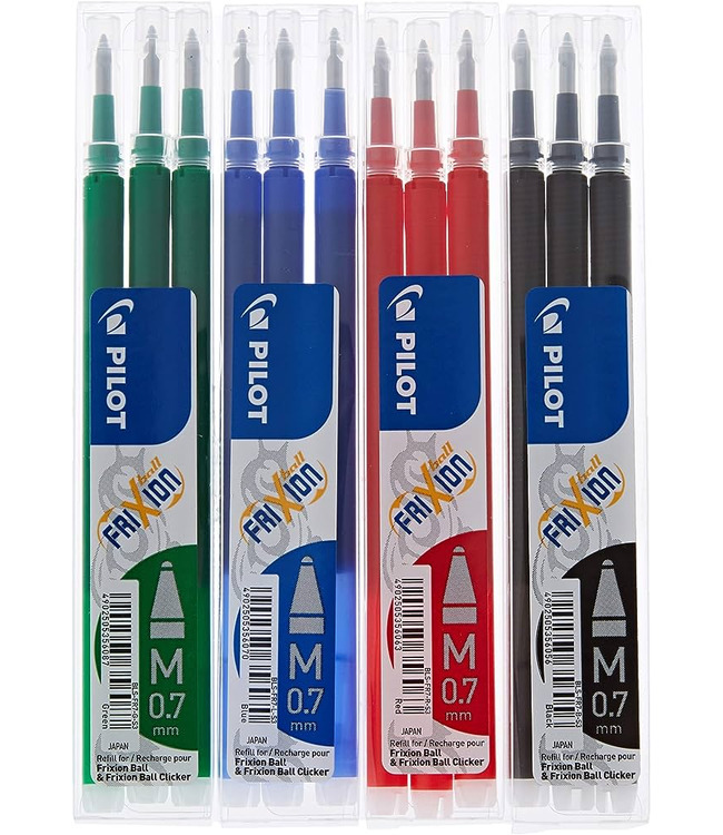 Pilot Frixion Ball Refill per Penna a Sfera, 0.7 mm BLU