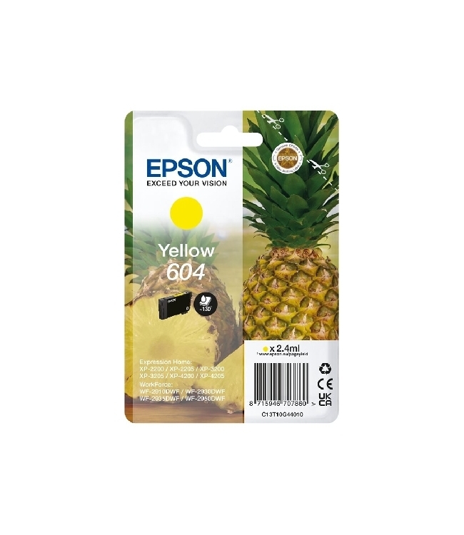 Epson T604 Giallo C13T10G44010 Cartuccia Originale