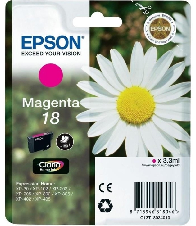 Epson T1803 Magenta C13T18034012 Originale