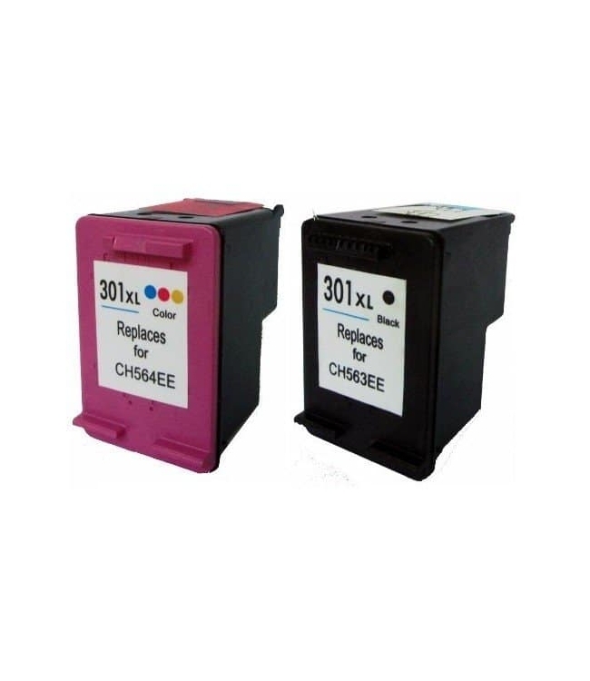 HP 301XL Nero e Color Compatibile per DeskJet 1050, 2540 e 3050, OfficeJet 2620,