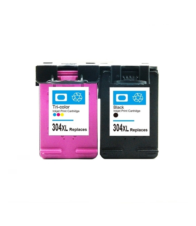 Hp 304XL Nero e Color Compatibile per DeskJet 2620, Deskjet 3720, 3730, 3750 e 3