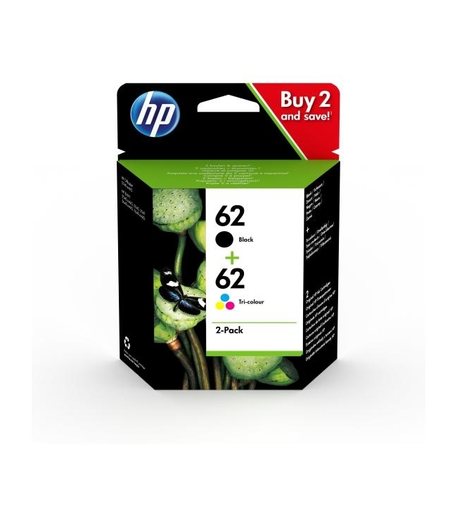 Hp 62 Nero e Color 2pack N9J71AE Originale