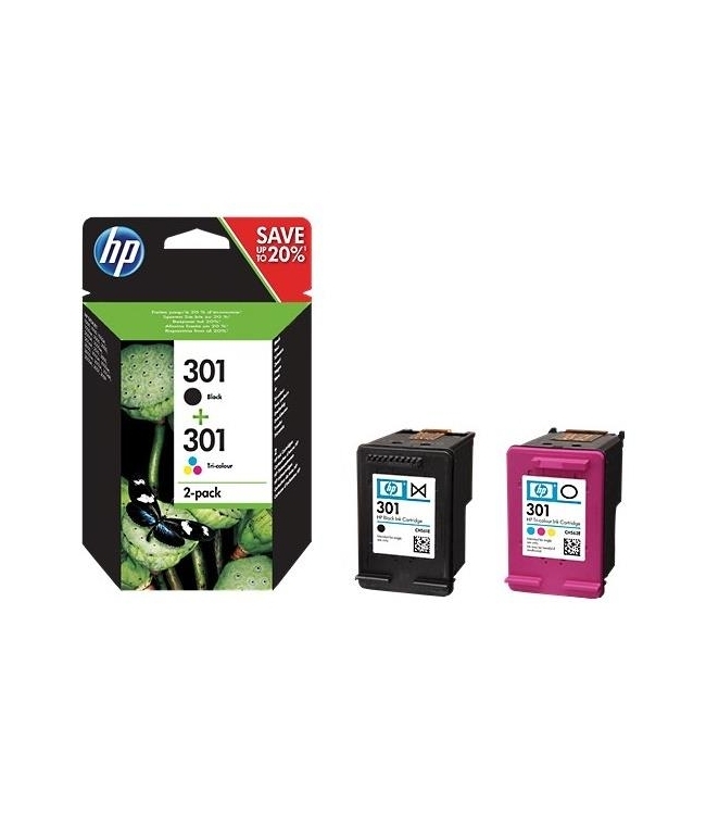 Multipack HP 301BK + 301C N9J72AE originale