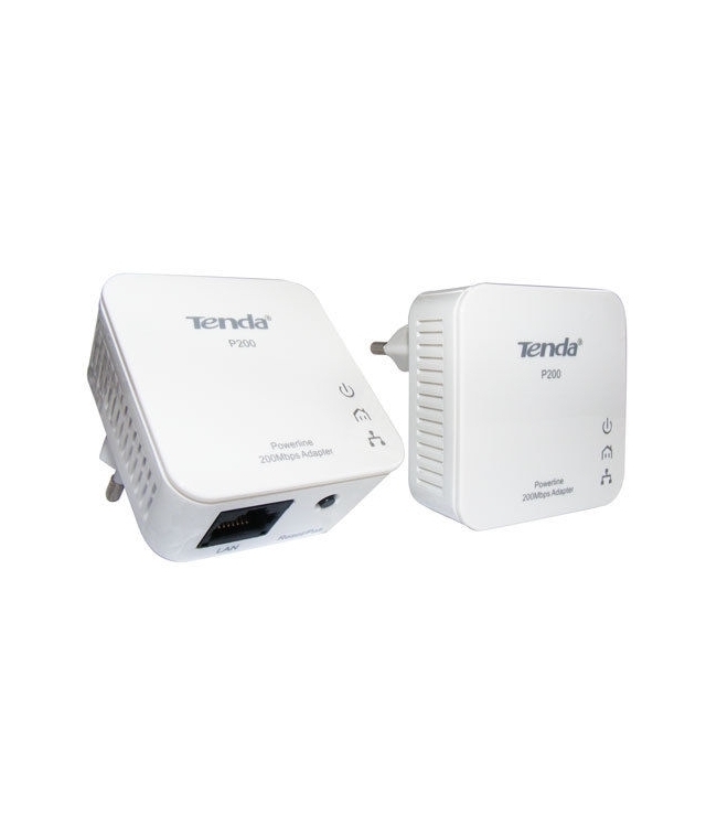 Tenda P200 Powerline Kit 2 Mini Adapter Up to 200Mbps