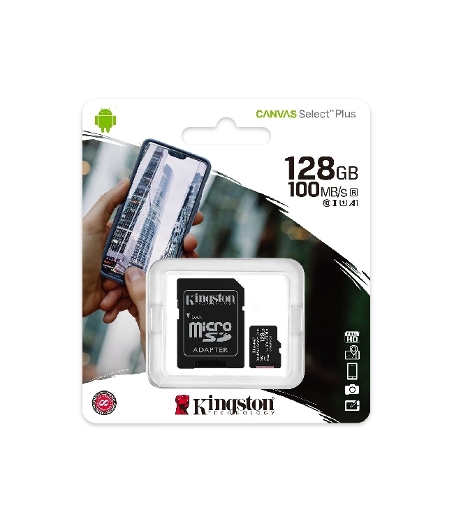 Micro SD 128Gb Kingston con adattatore SD CL10